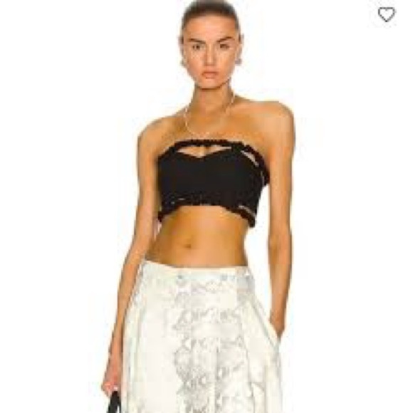 GANNI
Cotton Suiting Top in Black (12) - Picture 7 of 11